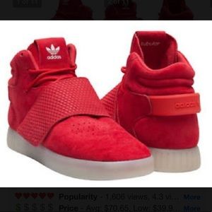 adidas tubular red high top